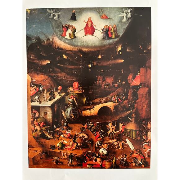 Bosch, The Last Judgment, Central Panel, Painting, Art Print, ~ 250802-WH 350 H - Picture 2 of 2